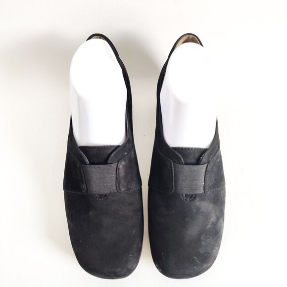 Josef Seibel Black Suede Leather Slip On Hidden Wedge Loafer Womens Size 39 / 8 - Picture 4 of 11